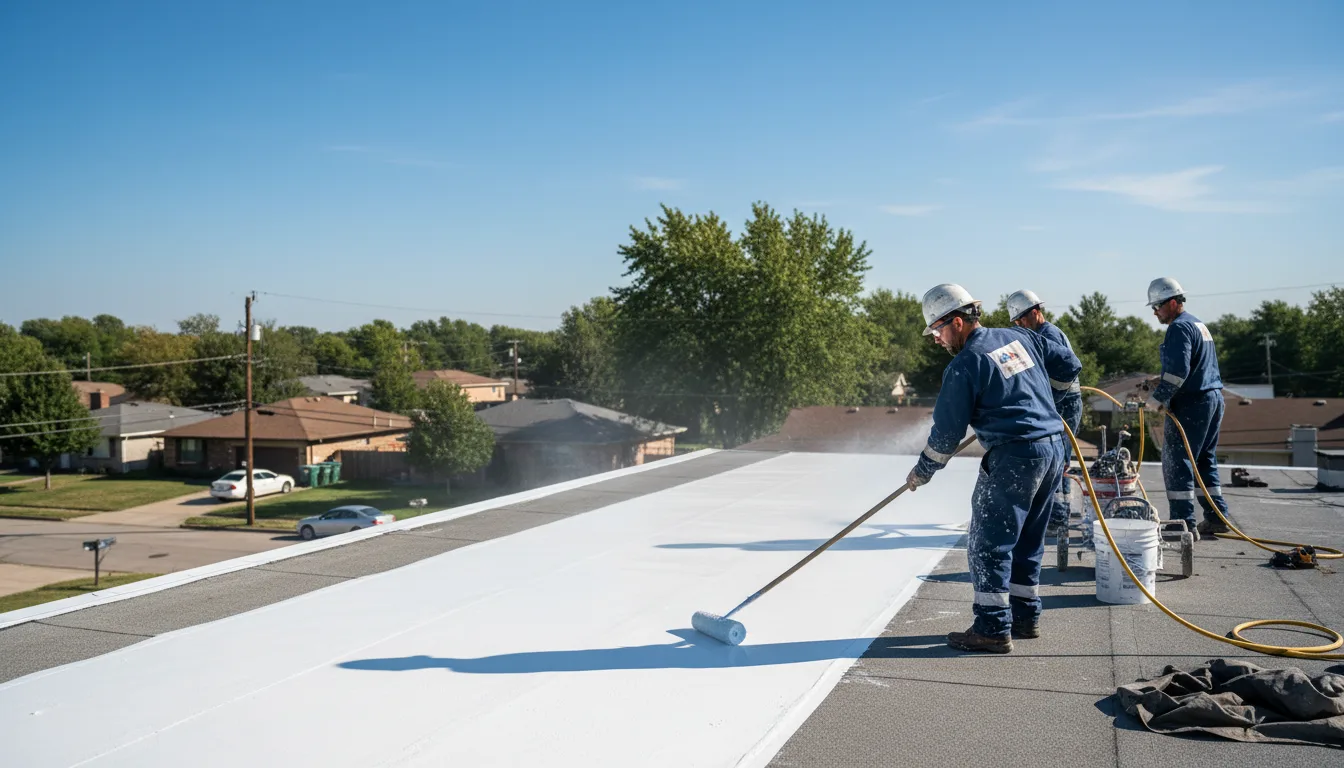 Commercial roof coating in Wheatland, MO near me